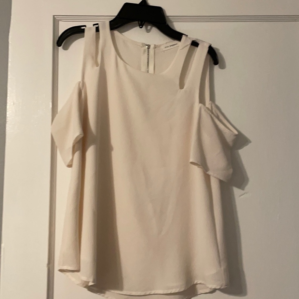 White off the shoulder shirt
